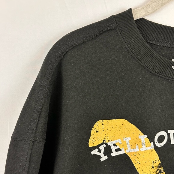 Yellowstone Dutton Ranch Black Crew Neck Long Sleeve Roughedge Sweatshir… - Picture 2 of 7